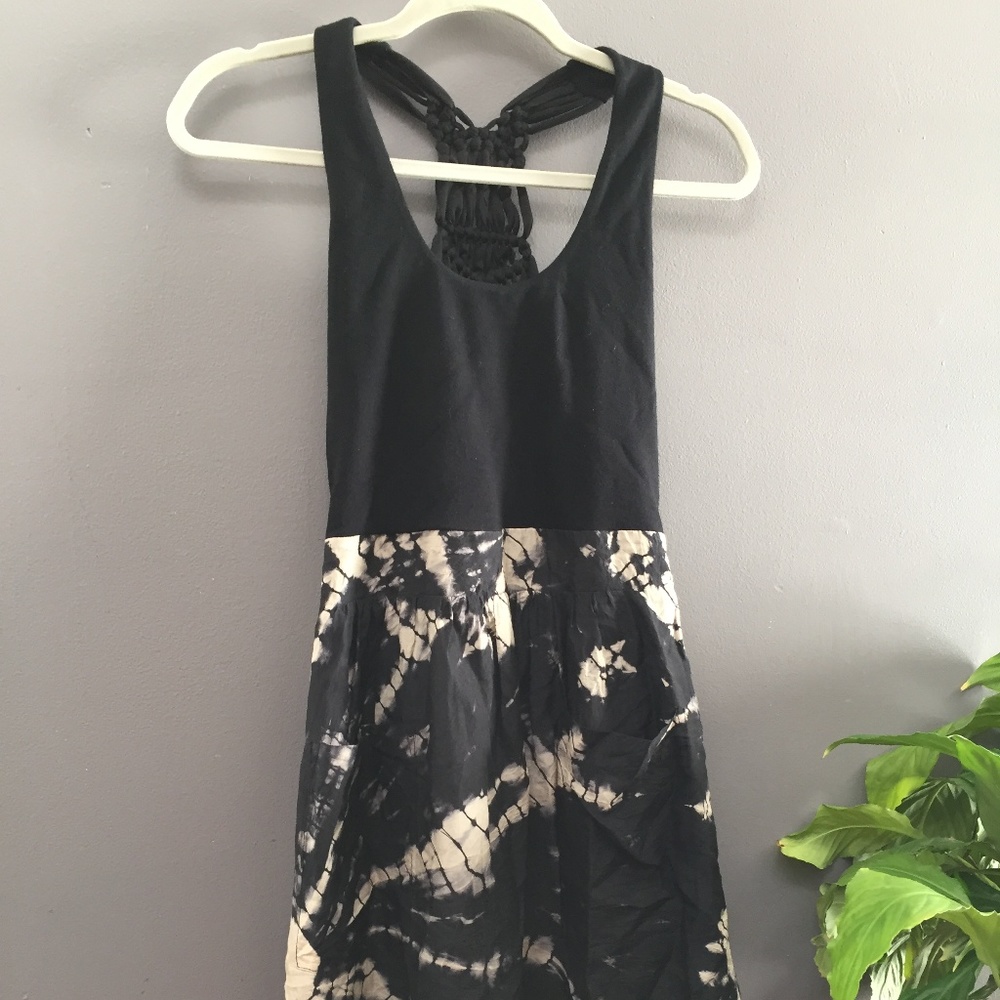 Akiko Black Sleeveless Racerback Dress